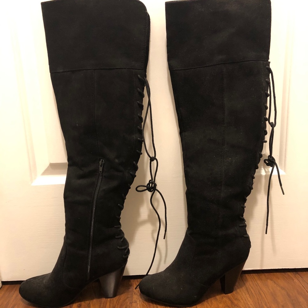 Thigh-high Black Boots
